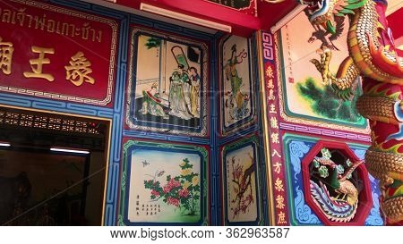 Ko Chang, Thailand - April 12, 2018: Chinese Buddist Temple On The Island