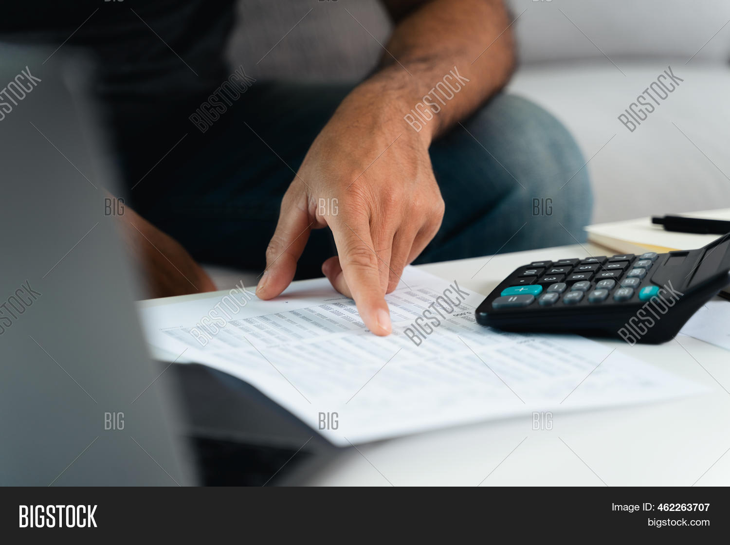Man Calculating Annual Image & Photo (Free Trial) | Bigstock