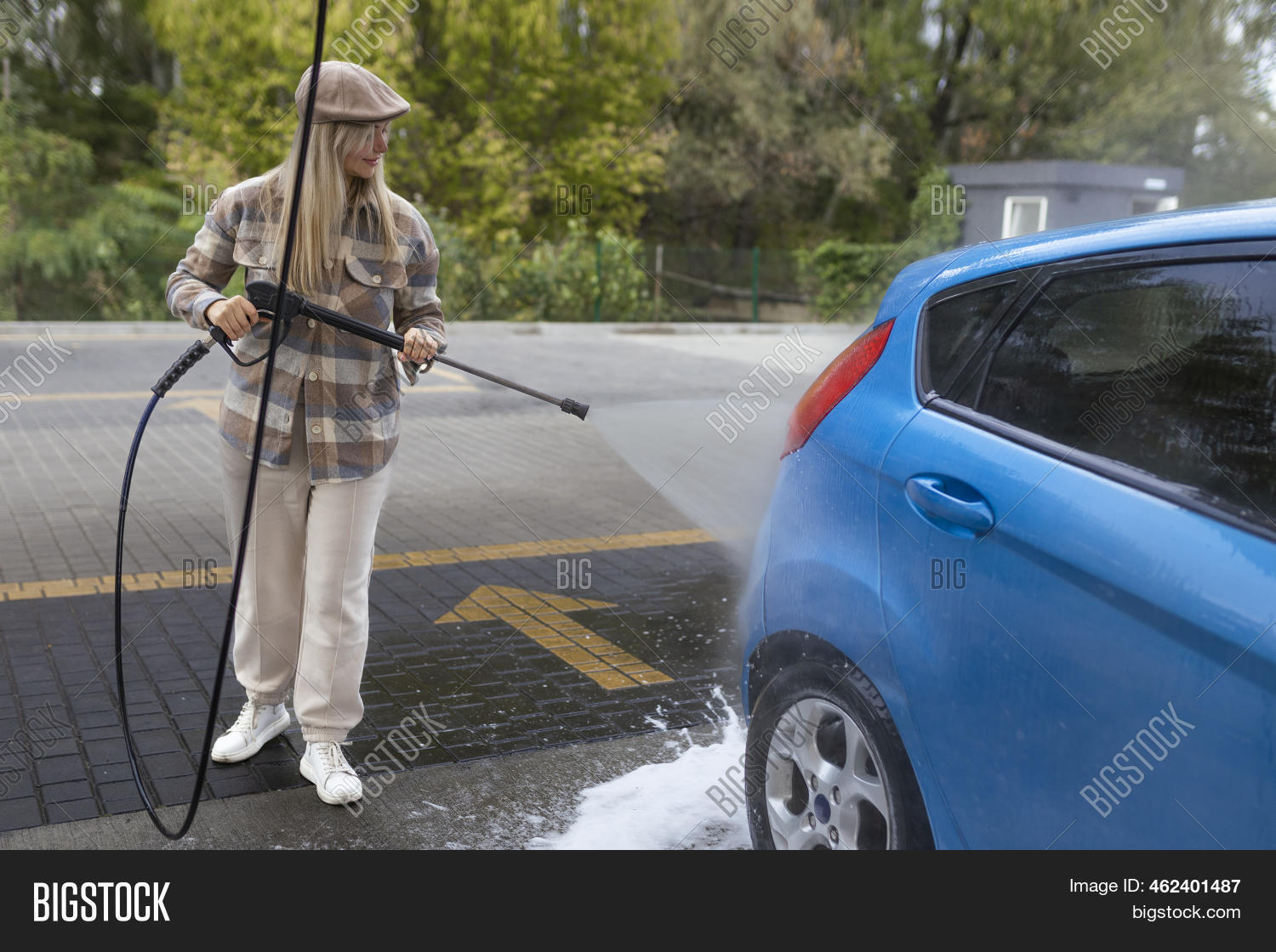 Woman Washing Car Self Image & Photo (Free Trial) Bigstock