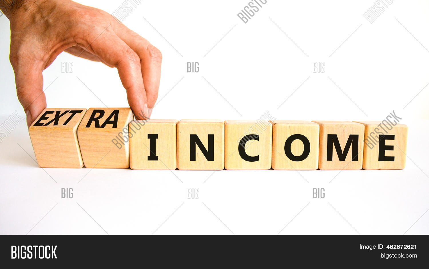 Extra Incom Adds Extra Income Symbol. Image & Photo (Free Trial) | Bigstock