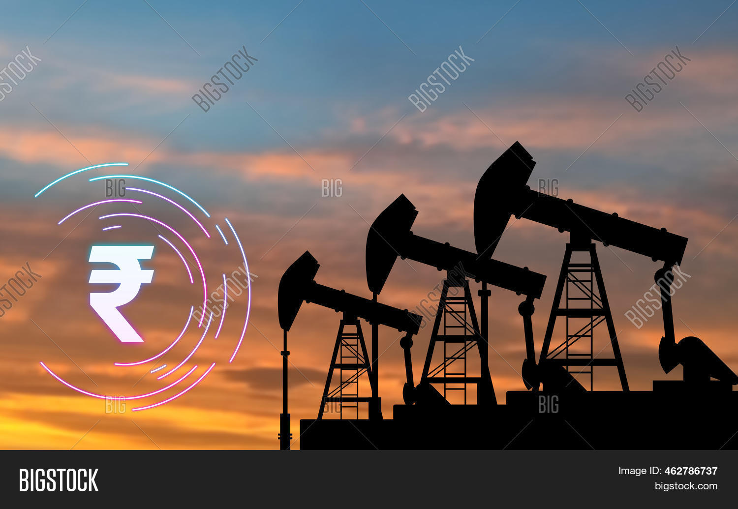 Oil Pump Jack Machine Image & Photo (Free Trial) Bigstock