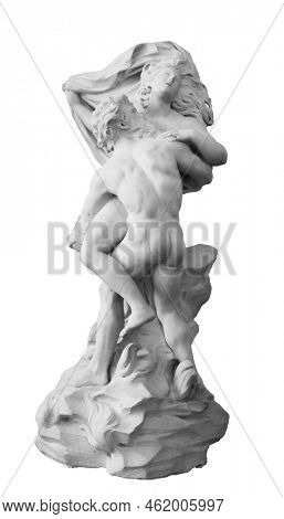Ancient statue. The Abduction of Proserpina sculpture of Pierre Puget in the State Hermitage Museum. Masterpiece isolated photo with clipping path