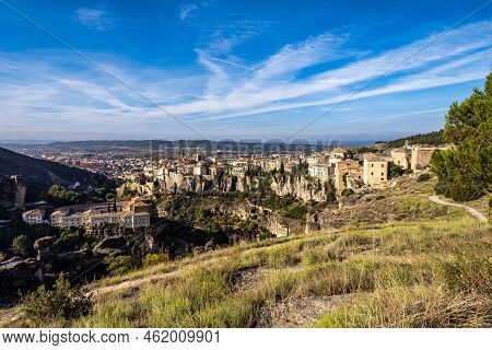 The Casas Colgadas, The Hanging Houses. Hanging Houses In The Medieval Town Of Cuenca In Castilla La