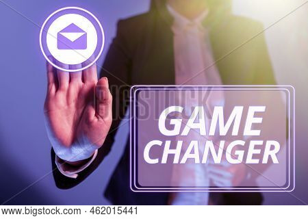 Text Showing Inspiration Game Changer. Word For Sports Data Scorekeeper Gamestreams Live Scores Team