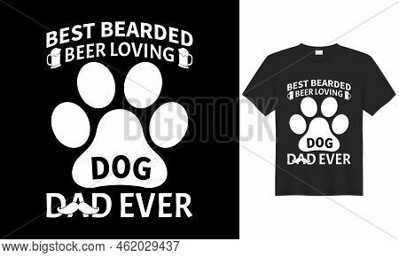 Typography, Text Effect, And Vector-based T-shirt Design For Fathers And Children Who Love Their Fat