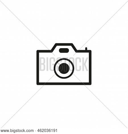 Camera Icon In Flat Style. Vector Illustration. Stock Image.