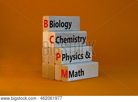Bcpm Biology Chemistry Physics Math Symbol. Concept Words Bcpm Biology Chemistry Physics Math On Woo