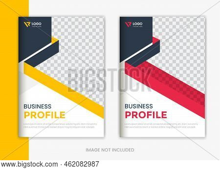 Corporate Cover Design Set, Business Presentation Magazine Cover