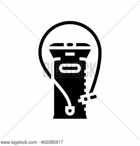 Hydration System Motorcycle Accessory Glyph Icon Vector. Hydration System Motorcycle Accessory Sign.