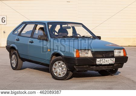 Novosibirsk, Russia - 08.09.2022: Lada Samara ,vaz 2109, Lada Sputnik. Old Used Car In A Good Condit