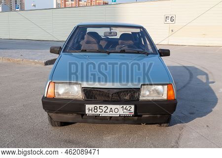 Novosibirsk, Russia - 08.09.2022: Lada Samara ,vaz 2109, Lada Sputnik. Old Used Car In A Good Condit