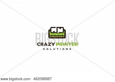 Template Logo Design For Print Company, Printer Store Or Printer Master