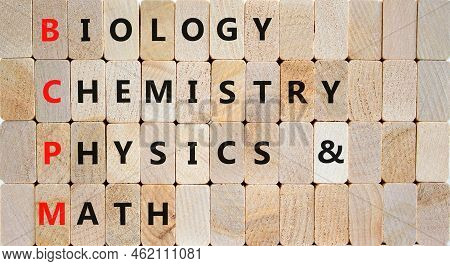 Bcpm Biology Chemistry Physics Math Symbol. Concept Words Bcpm Biology Chemistry Physics Math On Blo