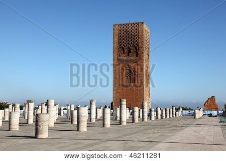 Hassan-tårnet i Rabat, Marokko