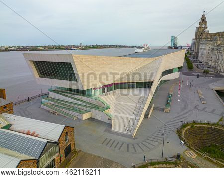 Liverpool, Uk - Jun. 17, 2022: Museum Of Liverpool Aerial View At Maritime Mercantile City, Liverpoo