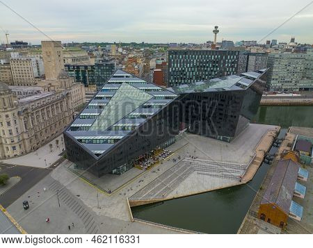 Liverpool, Uk - Jun. 16, 2022: Open Eye Gallery In A Modern Building On Pier Head In Liverpool Marit