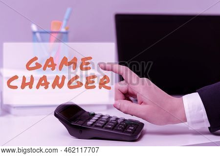 Text Showing Inspiration Game Changer. Business Showcase Sports Data Scorekeeper Gamestreams Live Sc