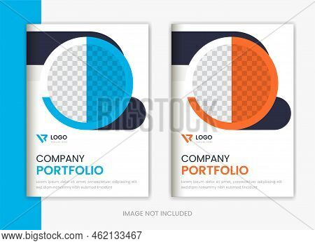 Business Cover Design Set, Creative Magazine Corporate Cover