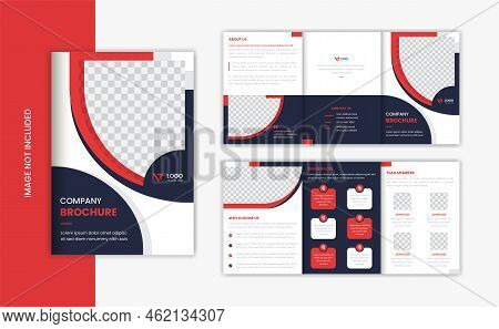 A5 Business Trifold Brochure Design, Corporate Brochure Design, Presentation Design