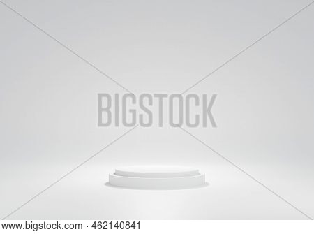 Double White Podium For Product Presentation Product Presentations And Advertisements.