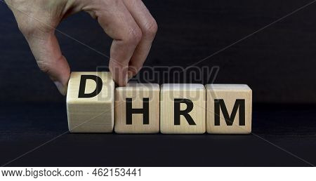 Dhrm, Domestic Human Resource Management Hrm Symbol. Words Dhrm, Domestic Human Resource Management 