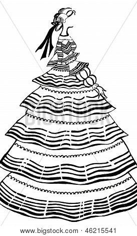 แต่งตัวของฝ่ายหญิงกับ Crinoline