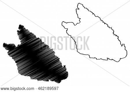 Sveti Grgur Island (republic Of Croatia, Adriatic Sea) Map Vector Illustration, Scribble Sketch Svet