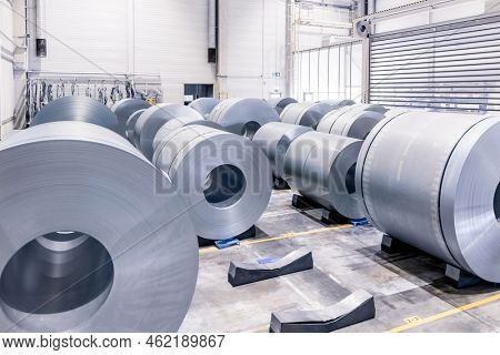 Kolin, Czech Republic - September 18, 2022: First Open Doors Day at the Toyota factory after it became majority owner. Metal stamping is a cost-effective, fast, and versatile manufacturing method.
