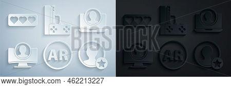 Set Ar, Augmented Reality, Create Account Screen, Premium Create, Game Console With Joystick And Lik