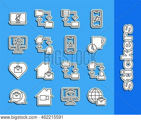 Set Line Online Working, Time Management, Video Camera Off On Computer, Mute Microphone Laptop And C