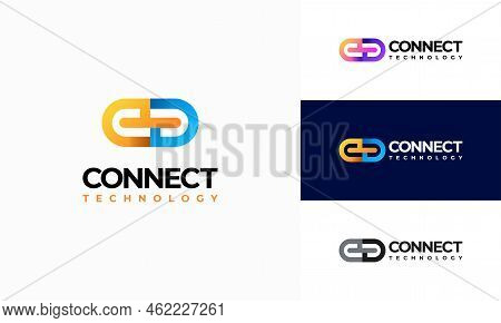 Link Connection Technology Logo Designs Concept Vector, Digital Link Logo Template Vector