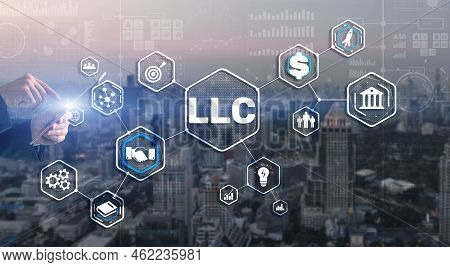 Llc. Limited Liability Company. Business Technology Internet