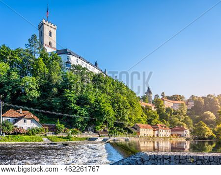Rozmberk Castle Above Vltava River, Rozmberk Nad Vltavou, Czech Republic