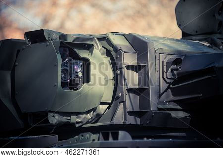 Military Optic Sensors On A Vehicle