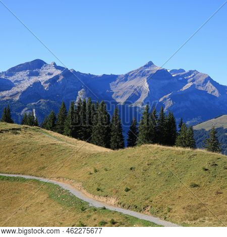 Mount Oldehore Seen From Mount Wispile, Gstaad.