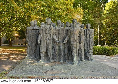Ljubljana, Slovenia - September 4th 2022. The Monument To Edvard Kardelj In Republic Square Or Trg R