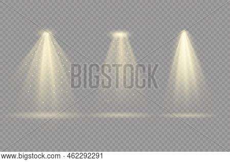 Glow Yellow Spotlight Special And Light Effect.