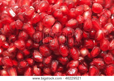 Гранат семена крупным планом