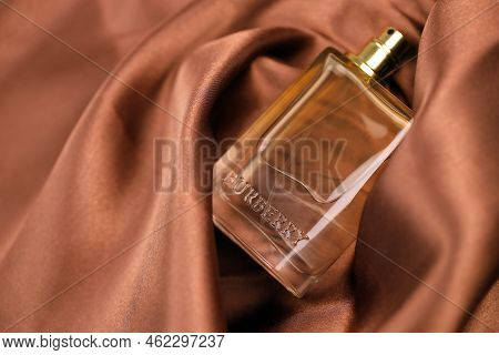 Kharkiv, Ukraine - November 3, 2021: Burberry Her - London Dream 50ml Fragrance Perfume Bottle Packs