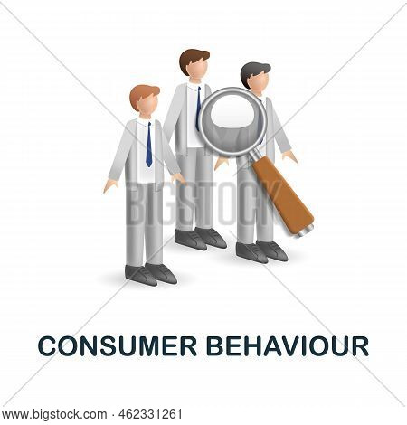 Consumer Behaviour Icon. 3d Illustration From Customer Relationship Collection. Creative Consumer Be