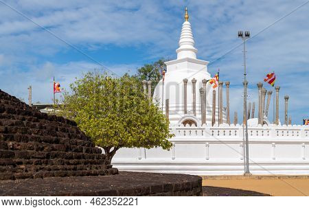 Thuparamaya Temple Landscape View. Thuparamaya Stupa Was The First Buddhist Temple Constructed After