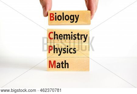 Bcpm Biology Chemistry Physics Math Symbol. Concept Words Bcpm Biology Chemistry Physics Math On Woo