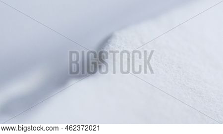 White Polyamide Powder For Printing Powder 3d Printer Close-up. Powder For High-speed Printing Of 3d