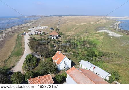 Panoramic View From The Top Of Lange Jan Lighthouse, Looking Towards Ottenby On The Island Of 