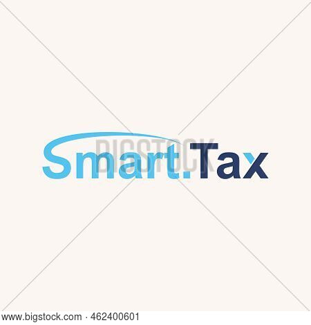 Simple And Unique Letter Or Word Smart Tax Font With Shape And Cut Image Graphic Icon Logo Design Ab