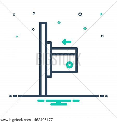 Mix Icon For Insertion Card Atm Electronic Machine Payment Transaction Insert Withdrawal