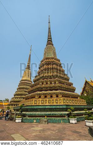 Bangkok, Thailand - February 22, 2020: Wat Pho (known Also As The Temple Of The Reclining Buddha) Is
