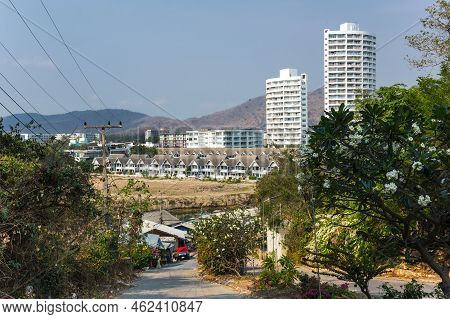View Of Hua Hin, A Beach Resort Town In The Northern Part Of The Malay Peninsula In Thailand
