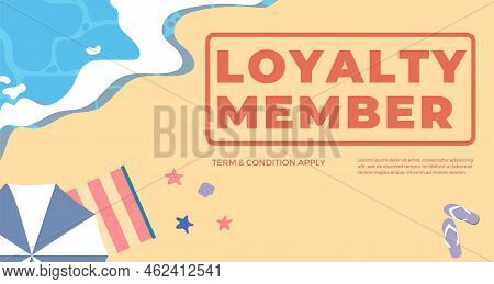 Creative Summer Sale Banner In Trendy Bright Colors With Discount Text. Season Promotion Illustratio