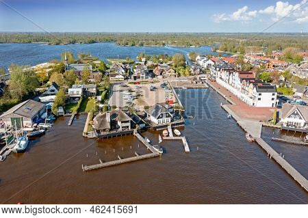 Aerial From The Traditional Village Loodrecht Near Amsterdam In The Netherlands